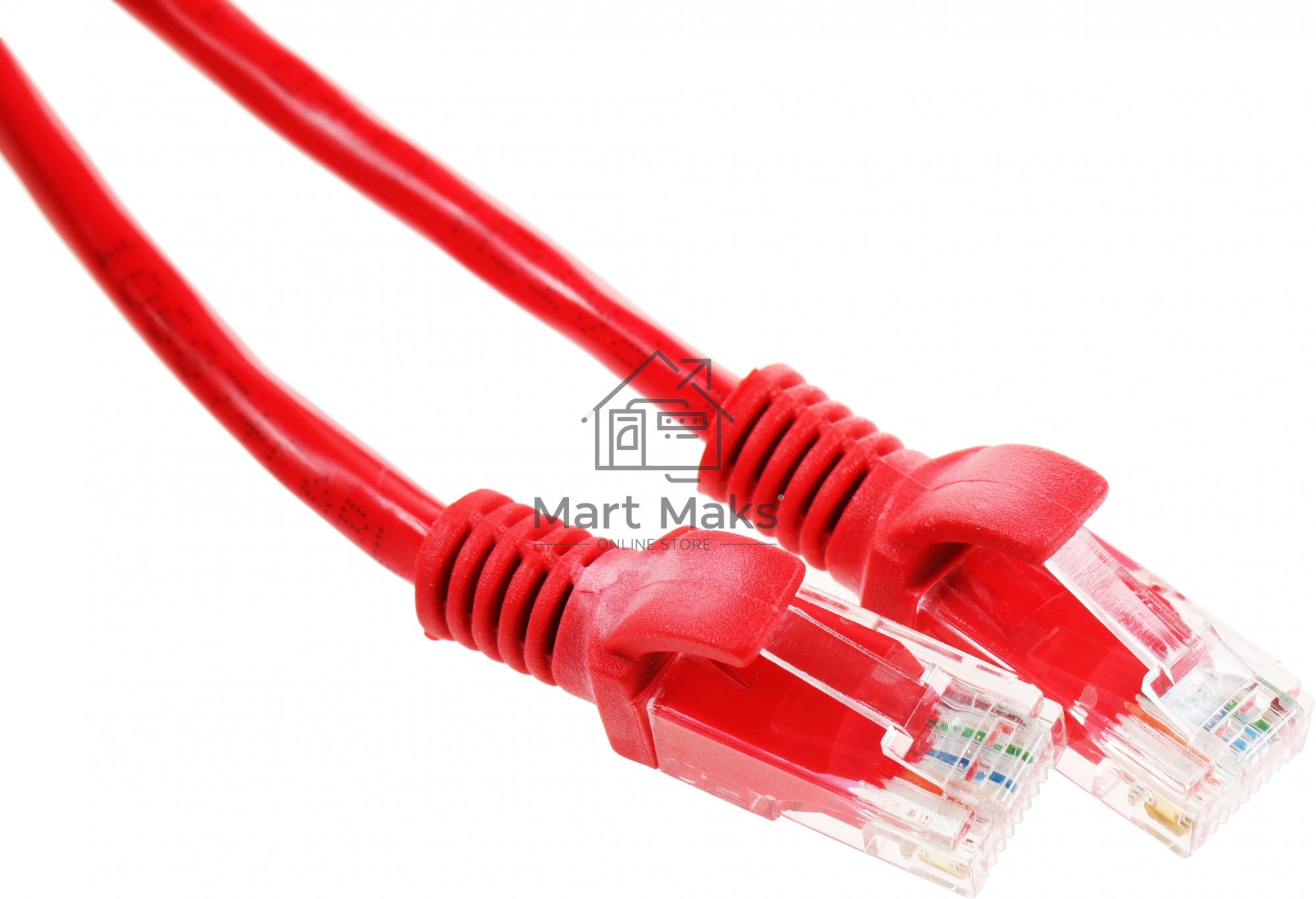Патч-корд UTP Cablexpert кат.5e, 2м, литой, многожильный (красный)