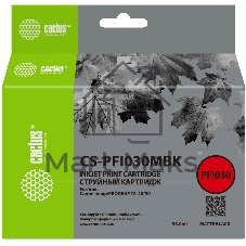 Картридж струйный Cactus CS-PFI030MBK PFI-030MBK черный матовый (55мл) для Canon imagePROGRAF TA-20/30