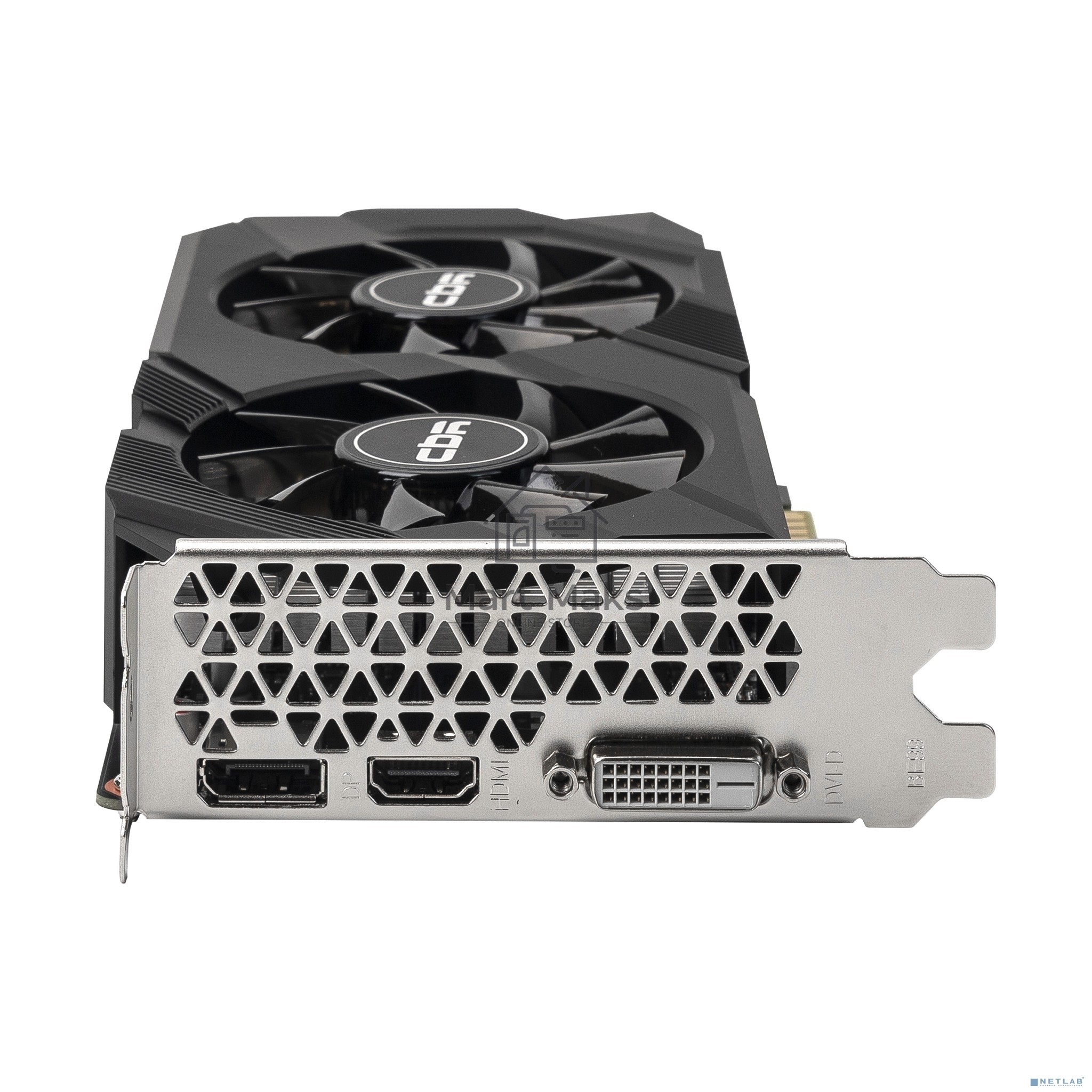 Видеокарта CBR GTX1650 4Gb GDDR6, 128bit, 1410-1590Mhz, 1*DP + 1*HDMI + 1*DVI, 75W, Ret