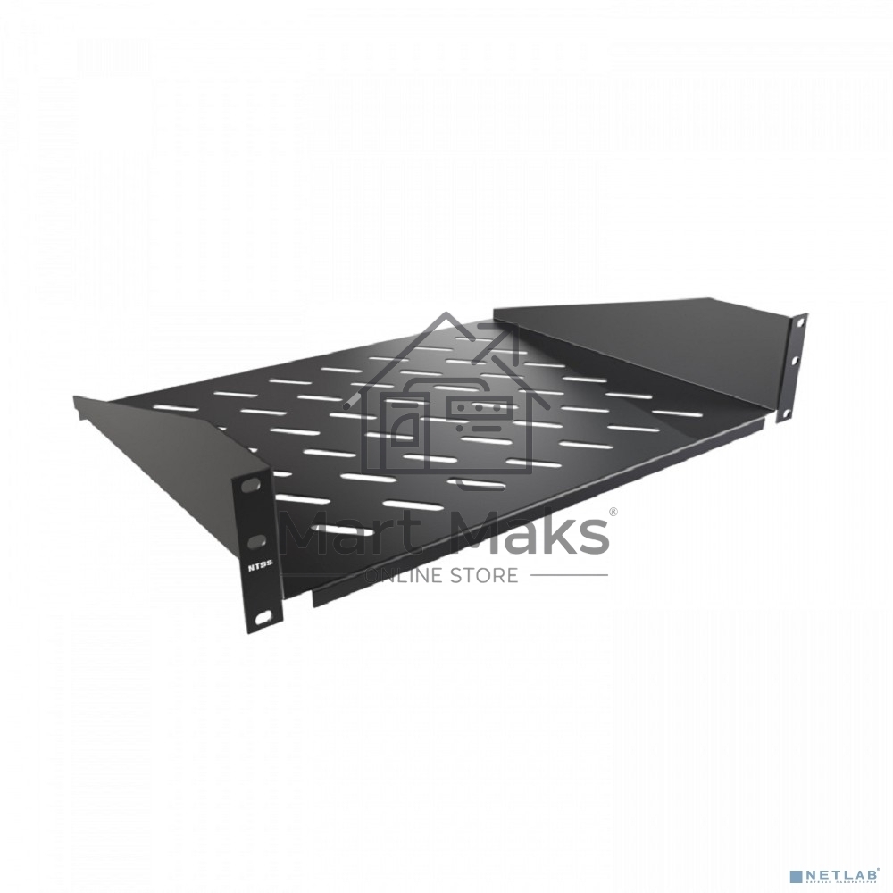 Полка стационарная NTSS NTSS-FF-350-BL 2U нагр.:20кг. 19