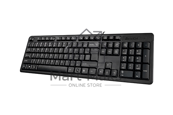 Клавиатура проводная A4Tech KK-3, USB, черный