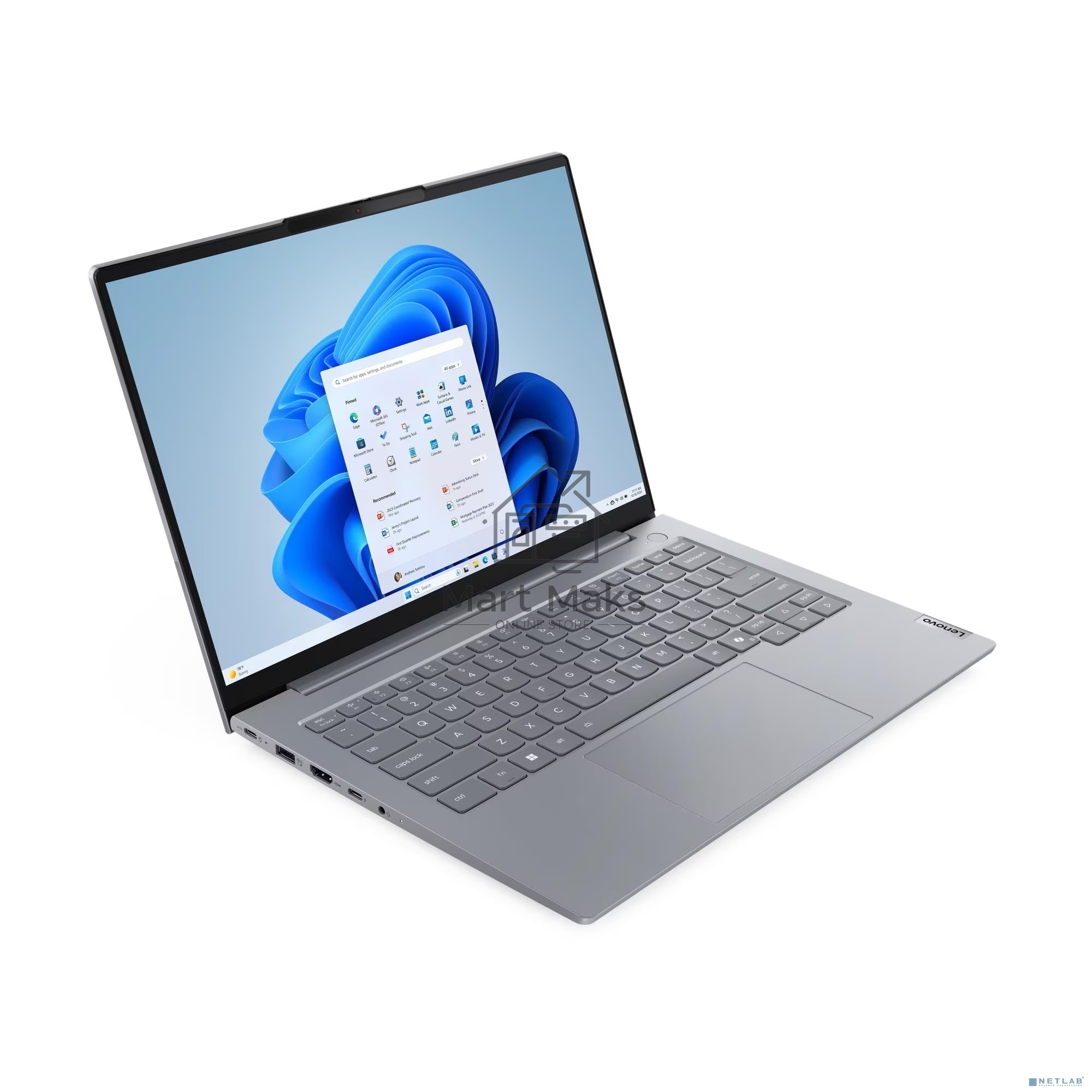Ноутбук Lenovo ThinkBook 14 G8 IRL серый Intel Core 5 210H 2200MHz/14