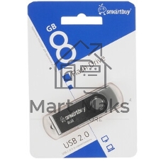 Флешка USB Smartbuy Twist Blue (SB008Gb2TWB), 8Gb, USB 2.0, R/W 15/5, синий