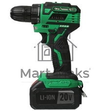 Дрель-шуруповерт Zitrek Greenpower 20 Pro 063-4061, 20 В, 4 Ач, 42 Нм, бесщеточный