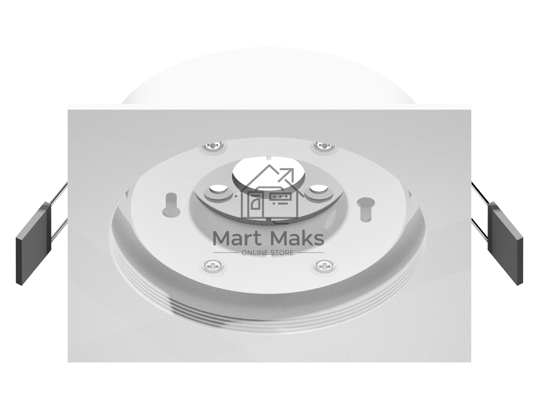 Корпус светильника C8061 SWH белый песок 110*110*H40mm Out2mm GX53