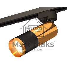 Светильник Ambrella light XT6302070 SBK/PYG черный песок/золото желтое полированное MR16 GU5.3