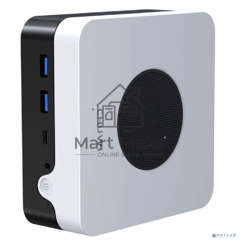 Компьютер Chuwi LarkBox X Intel Core i3 1220P(1.5Ghz)/8192Mb/256SSDGb/Int:Intel UHD Graphics/BT/WiFi/war 1y/0.4kg/Grey+White/Win11Pro + USB2.0*2/USB3.2*2/Type-C*1/HDMI*1/DP*1/RJ45*2/WIFI6,BT5.2/bracket
