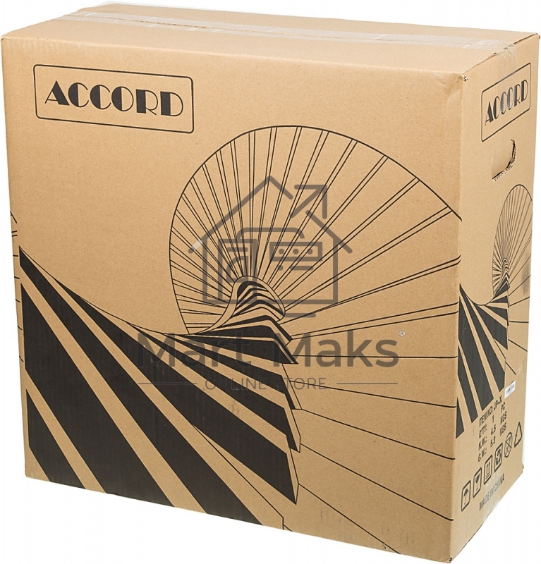 Компьютерный корпус Accord JP-X черный без БП ATX 2xUSB2.0 1xUSB3.0 bott PSU