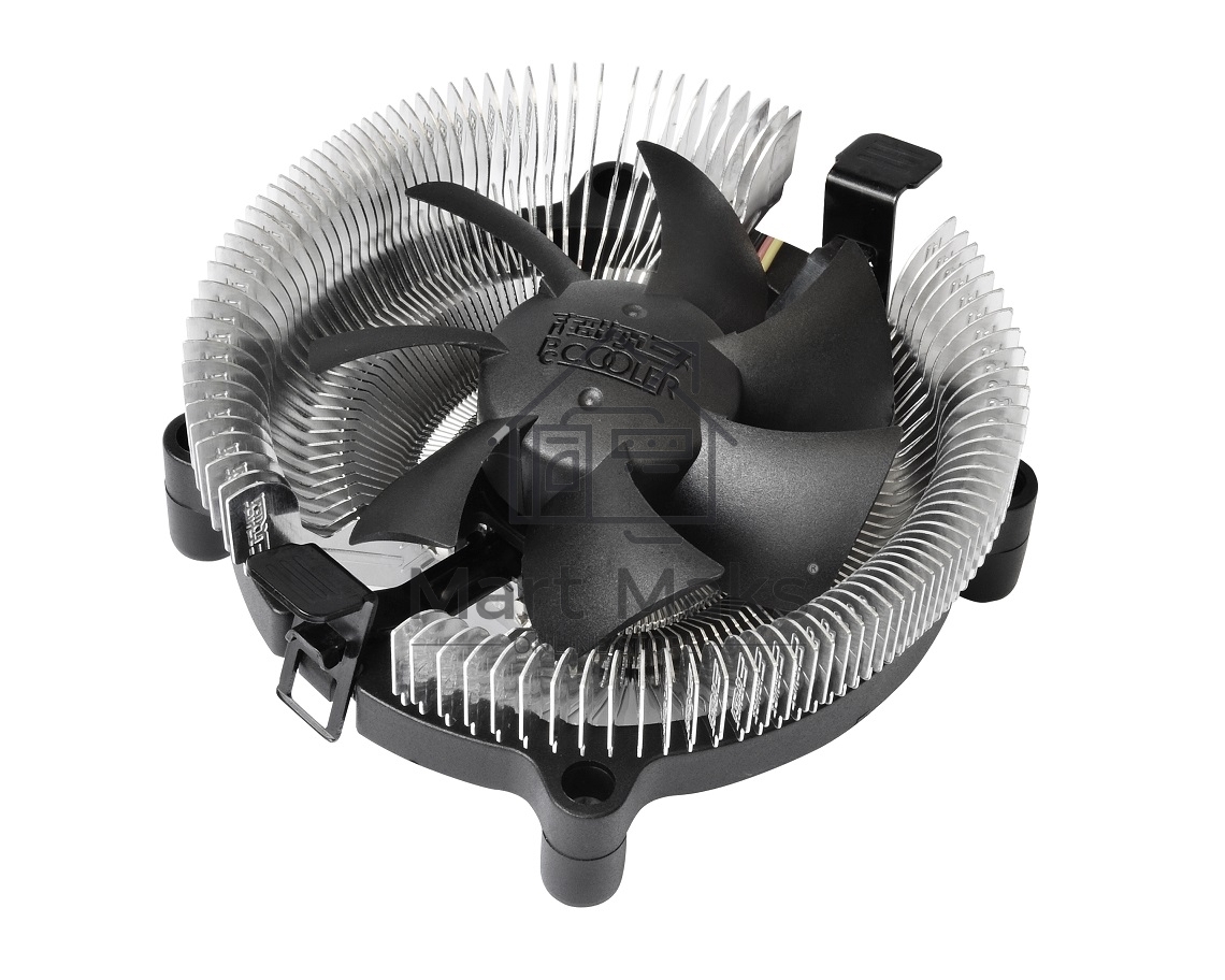 Кулер PCCooler E80 серебристый 75мм алюминий 2200rpm 22db 3-pin 65W
