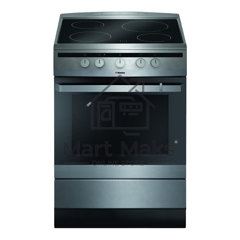 Плита электрическая Hansa FCCX64000 серебристый, конфорок 4 шт, духовка 69 л, 60 см x 85 см x 60 см