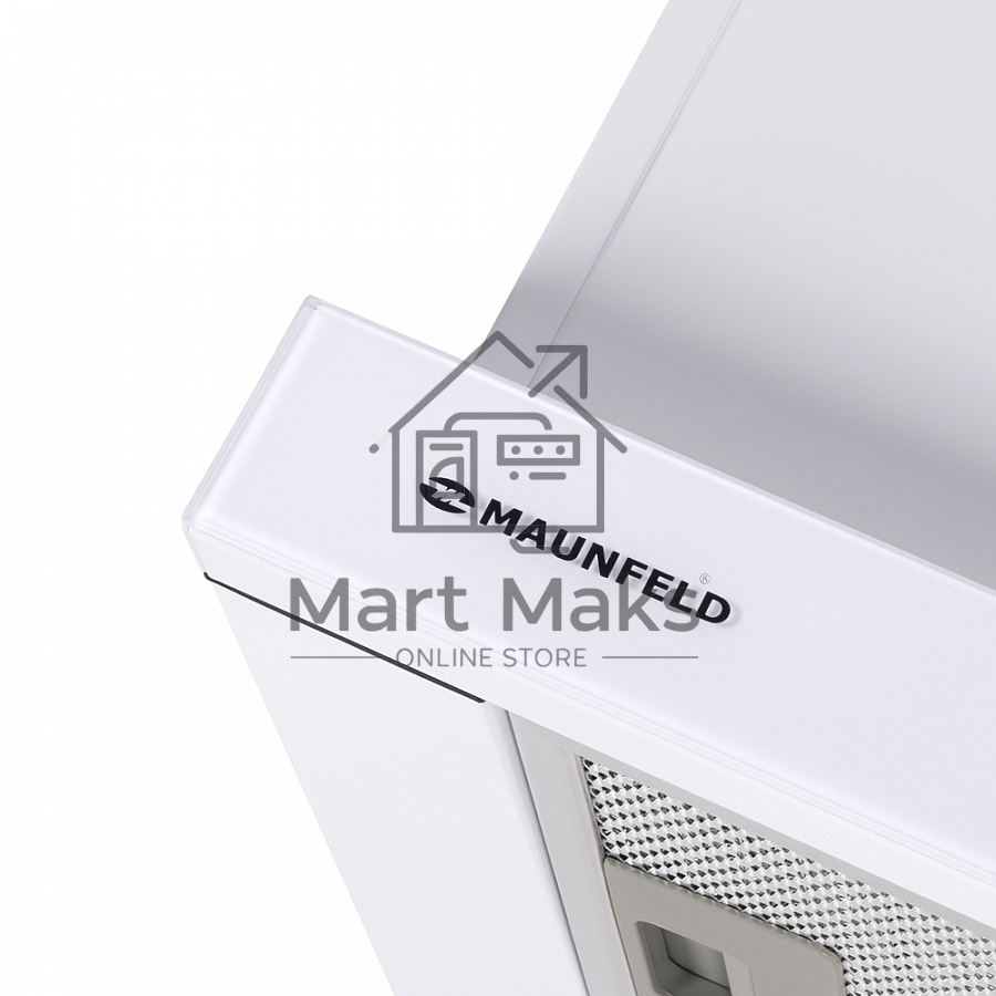 Вытяжка встраиваемая Maunfeld VS Fast Glass 60 белый, 60 см, 850 куб. м/ч, 47 дБ