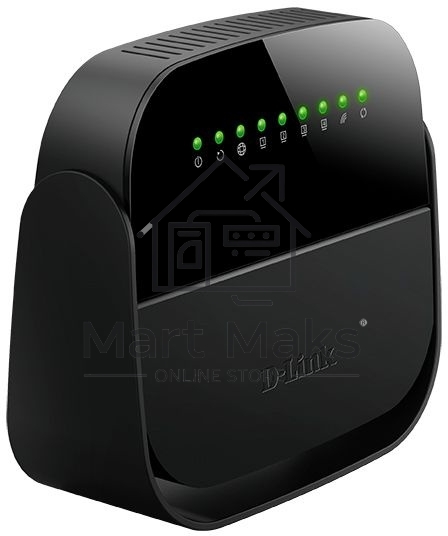 Роутер беспроводной D-Link DSL-2640U/R1A ADSL2+ черный ANNEX B
