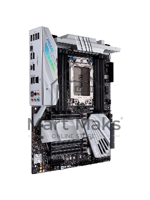 Материнская плата ASUS Pro WS WRX80E-SAGE SE WIFI, sWRX8, AMD WRX80, 8xDDR4, 8xSATA, 3xM.2, 7xPCI-E 4.0 x16, 2x 10Gb LAN, 8xUSB-A 3.2 Gen 2, 5x3.5 мм, 7.1, E-ATX