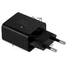 Сетевое зарядное устройство Digma DGW2D 20W 3A+1A (PD+QC) USB-C/USB-A универсальное черный