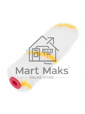 Мини-валик сменный для среднегладких поверх. синтет, 100мм ворс12мм D16мм Dруч.6мм, полиакр. MTX