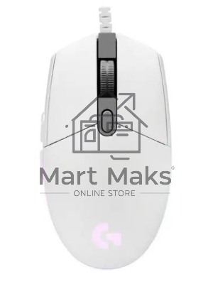 Мышь проводная Logitech G102 LIGHTSYNC белый, 8000 dpi, USB, кнопки - 6