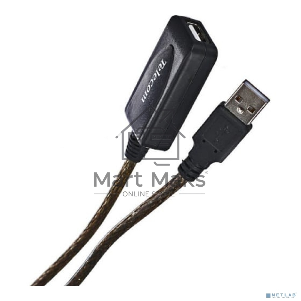 Кабель USB2.0-repeater, удлинительный активный <Am-->Af> 5м, Telecom <TUS7049-5M>