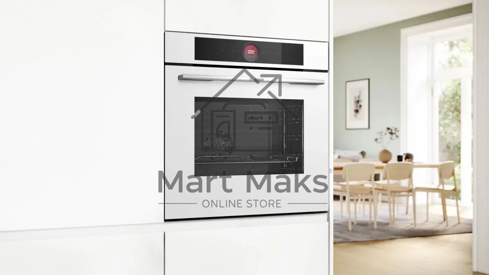 Встраиваемый духовой шкаф электрический Bosch Serie 8 HBG7341W1 белый