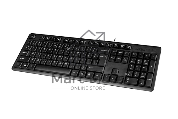 Клавиатура проводная A4Tech KK-3, USB, черный