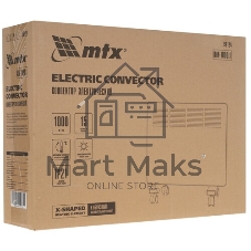 Конвектор электрический MTX CH-1000, белый, 1000 Вт, 10 м2, термостат