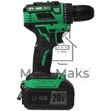 Дрель-шуруповерт Zitrek Greenpower 20 Pro 063-4061, 20 В, 4 Ач, 42 Нм, бесщеточный