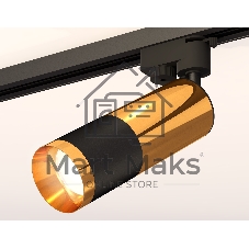 Светильник Ambrella light XT6302070 SBK/PYG черный песок/золото желтое полированное MR16 GU5.3