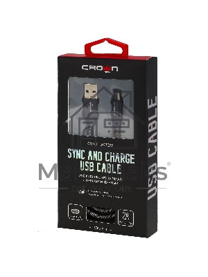Кабель Crown USB - microUSB CMCU-3072M черный