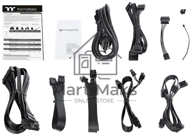 Блок питания Thermaltake Toughpower GF2 ARGB (PS-TPD-0850F3FAGE-2), 850Вт, 80 PLUS Gold, 140мм, модульный, черный