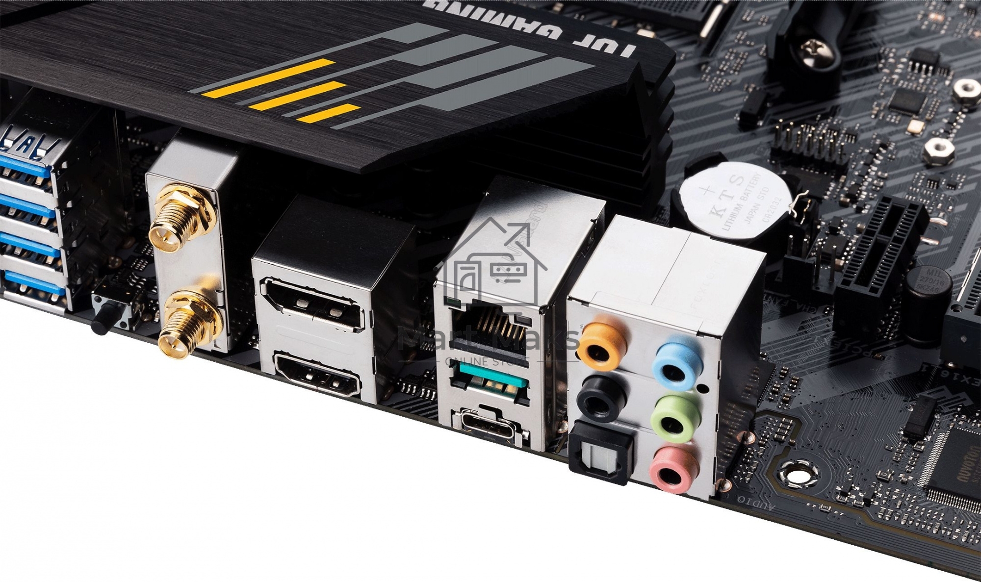Материнская плата ASUS TUF GAMING B550M-PLUS WI-FI II, AM4, AMD B550, 4xDDR4, 4xSATA, 2xM.2, 1xPCIe 4.0 x16, 1xPCIe 3.0 x4, 1xPCIe x1, 1xDP, 1xHDMI, 1x 2.5Gb LAN, 1xUSB-C 3.2 Gen 2, 4xUSB-A 3.2 Gen 1, 2xUSB-A 2.0, 5x3.5 мм, TOSLINK, 7.1, mATX