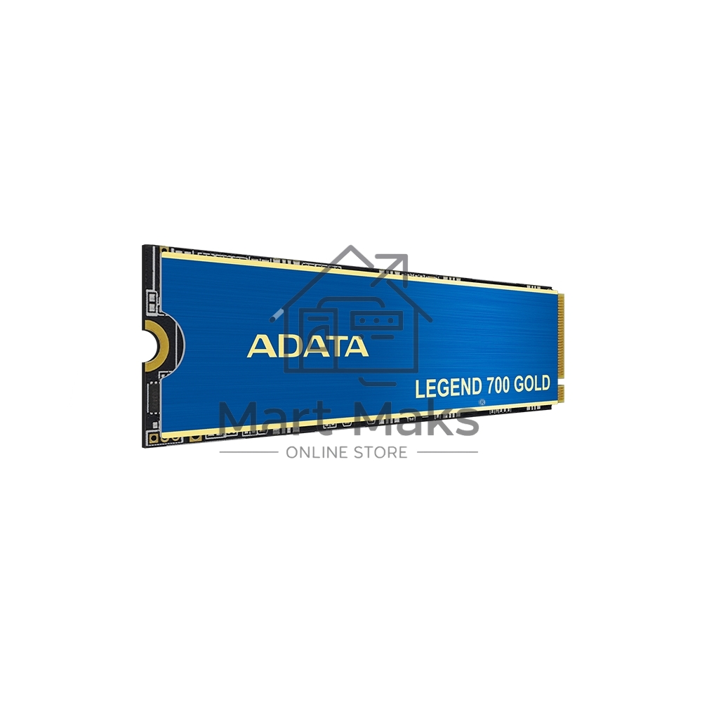 Накопитель SSD ADATA LEGEND 700 GOLD, 2Tb, PCIe 3.0 x4, M.2 2280, NVMe, R/W 2000/1600, с радиатором