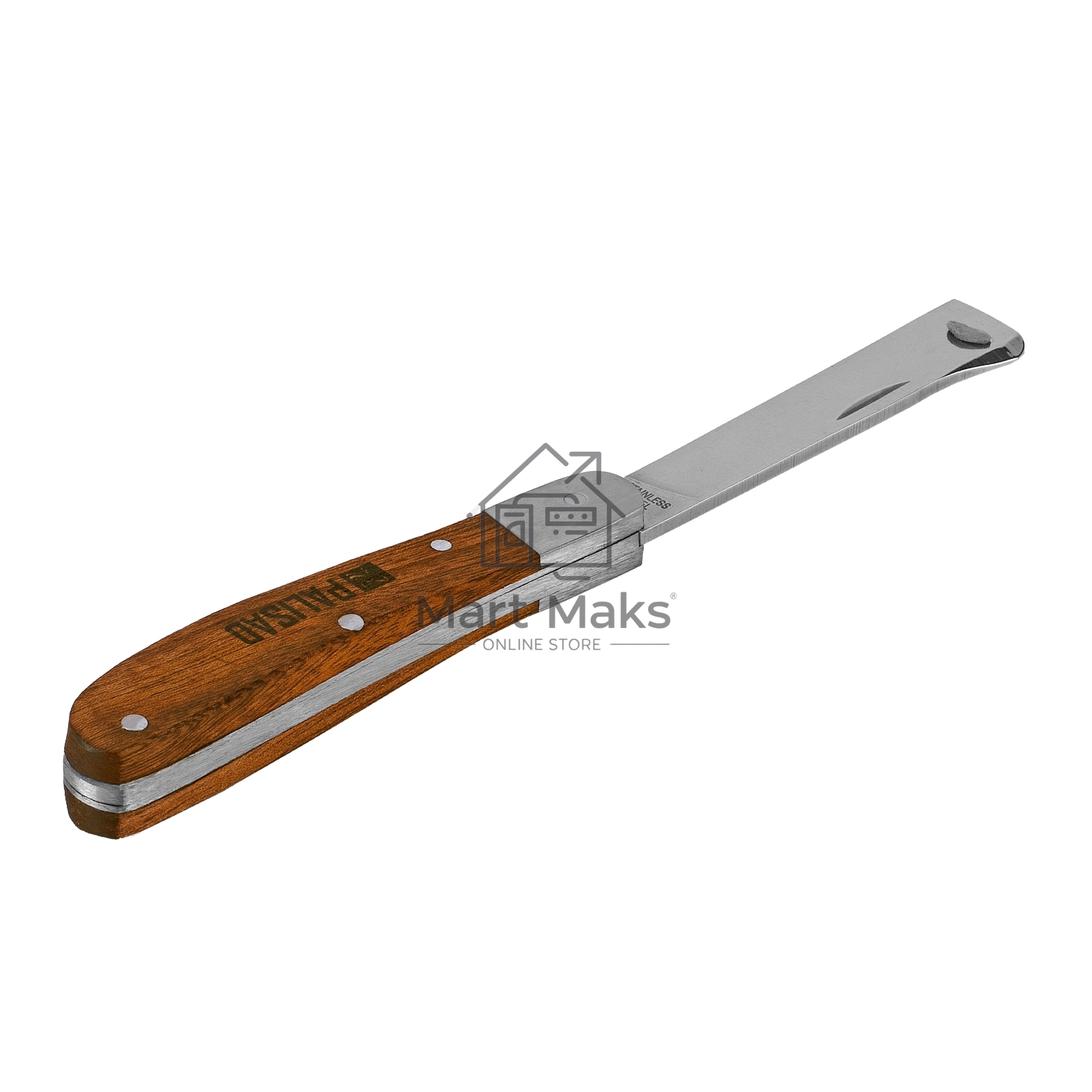 Нож PALISAD 79002 садовый 173мм складной копулировочный дерев.ручка