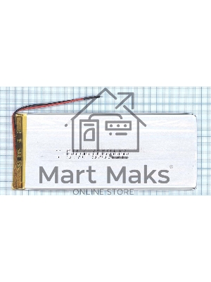 Аккумулятор Li-Pol (батарея) 2.5*60*140мм 2pin 3.7V/3700mAh