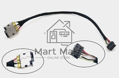 Разъем для ноутбука HP 250 255 G2 G3 15-G 15-R с кабелем