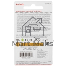 Флеш карта microSD 64Gb SanDisk microSDXC Class 10 Ultra UHS-I 100Mb/s