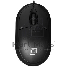 Мышь проводная Oklick 105S черный, 800 dpi, USB, кнопки - 3