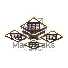 Светильник Ambrella light FA287/4 CF/TI кофе/янтарь 116W 750*750*80 (ПДУ РАДИО 2.4G)