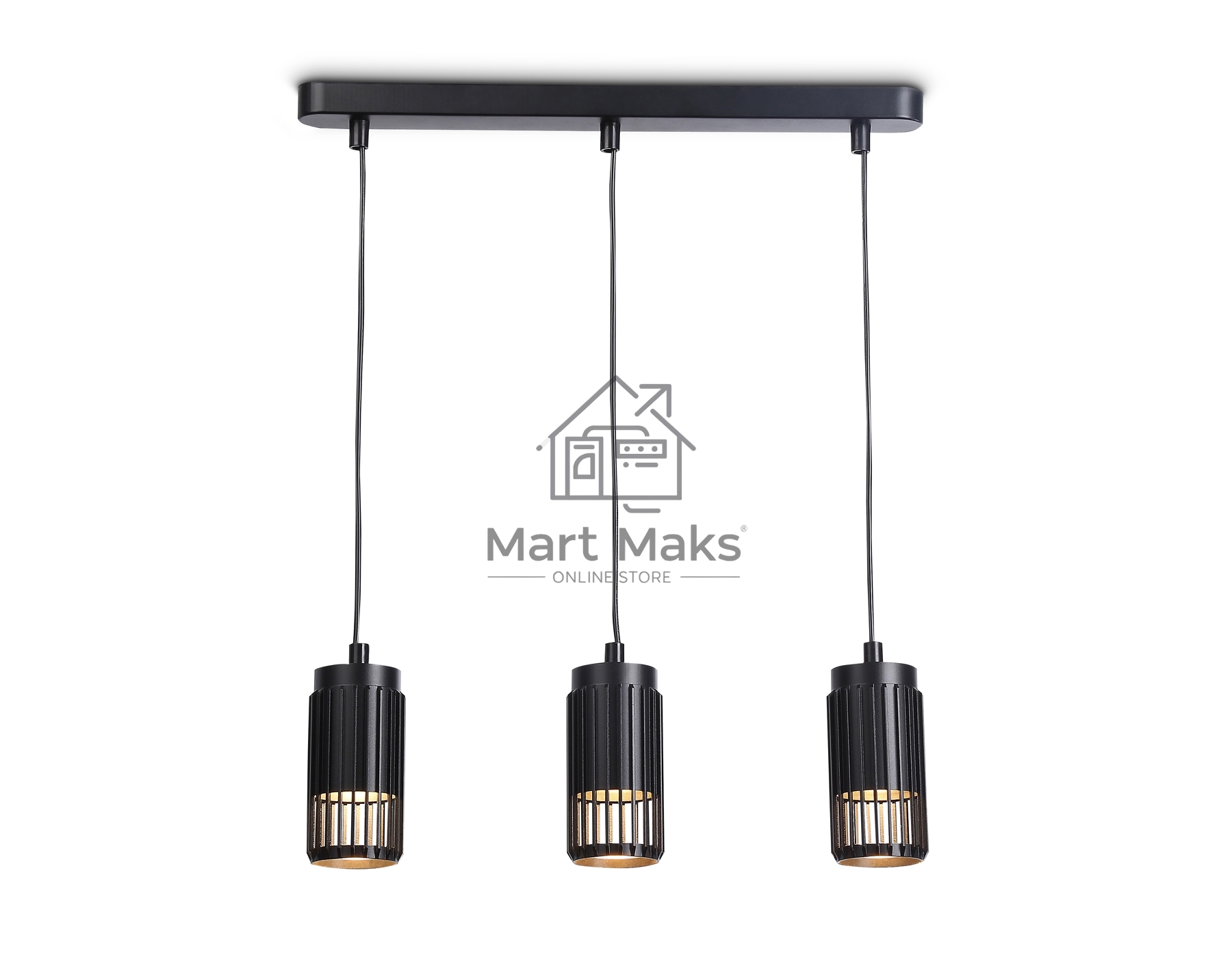 Светильник Ambrella light TN51699/3 BK черный GU10/3 400*60*1120