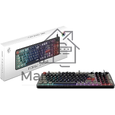 Клавиатура MSI GK110 черный/серый USB for gamer LED (S11-04RU258-HH9)