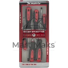 Отвертка MATRIX 13351проф. fusion crv 3компонентная рукоятка antislip 6шт.