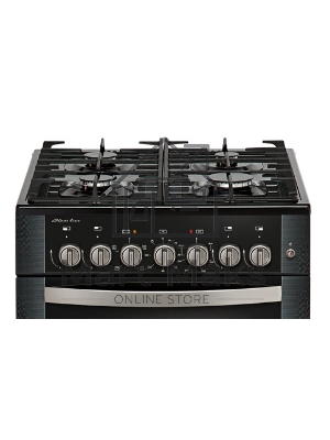 Плита комбинированная Gefest ПГЭ 6502-02 0044 черный, конфорок 4 газовых, духовка 52 л, 60 см x 85 см x 60 см