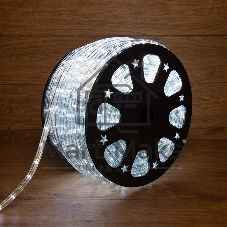 Дюралайт Neon-night LED, свечение с динамикой (3W) - белый Эконом 24 LED/м, бухта 100м
