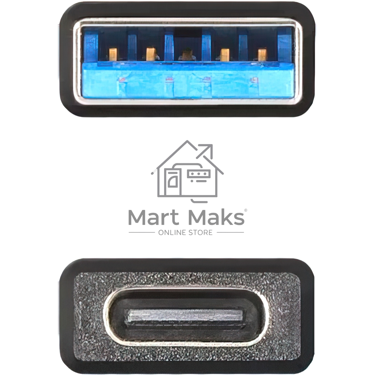 Адаптер VCOM USB3.0 TypeC (F) <-->USB3.0 (M) <CA436M>