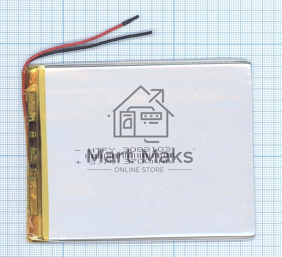 Аккумулятор Li-Pol (батарея) 3*83*103мм 2pin 3.7V/3700mAh