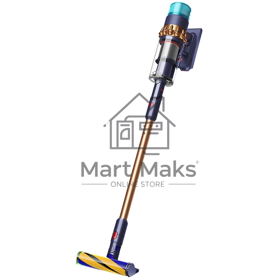 Пылесос вертикальный Dyson SV23 GEN5 DT ABS (447002-01) желтый/синий, питание от аккумулятора, 262 Вт, уборка сухая, пылесборник 0.77 л, работа от АКБ max 70 мин.