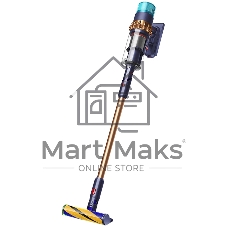 Пылесос вертикальный Dyson SV23 GEN5 DT ABS желтый/синий, питание от аккумулятора, 262 Вт, уборка сухая, пылесборник 0.77 л, работа от АКБ max 70 мин.