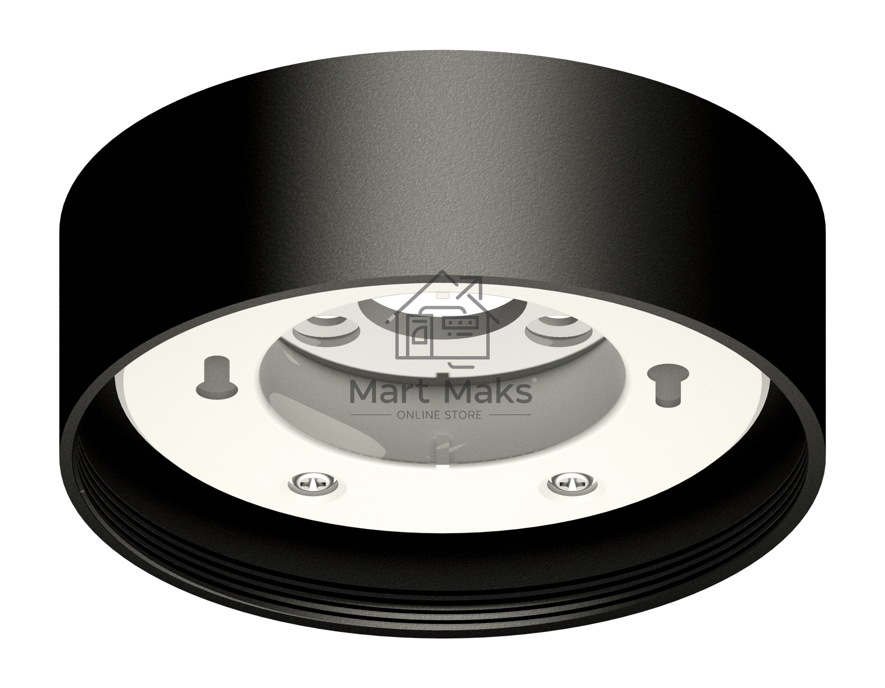 Корпус светильника C8102 SBK черный песок D85*H35mm GX53