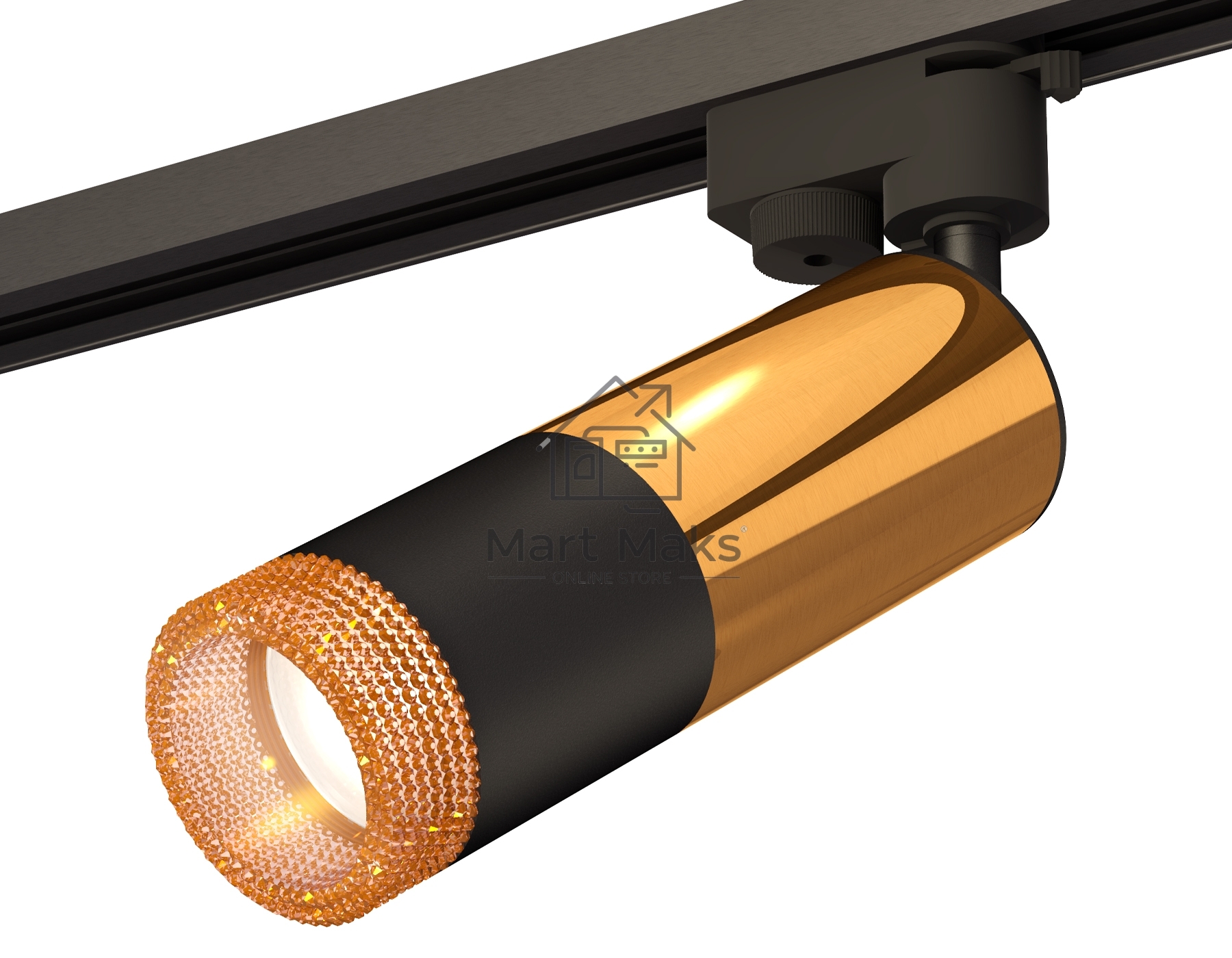 Светильник Ambrella light XT6302071 SBK/PYG/CF черный песок/золото желтое полированное/кофе MR16 GU5.3