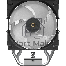 Кулер для процессора Ocypus Gamma A40 BK ARGB Digital, 100мм ARGB FAN, Top Display Panel, 4 HEAT PIPES, 4-PIN PWM, 600-2400 RPM, 29.5DBA, HYDRO BEARING, LGA115X/1200/1700/18XX, AM4/AM5