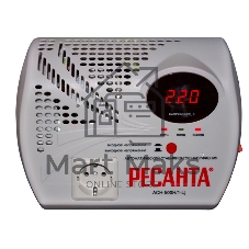 Стабилизатор напряжения Ресанта АСН- 500 Н/1-Ц 63/6/9 Стабилизатор 220В±8%, Габариты 260х200х110, Вес 2,6кг