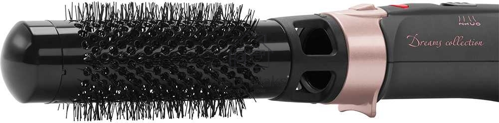 Фен-щетка Polaris PHS1204i маренго/розовый, 1200Вт